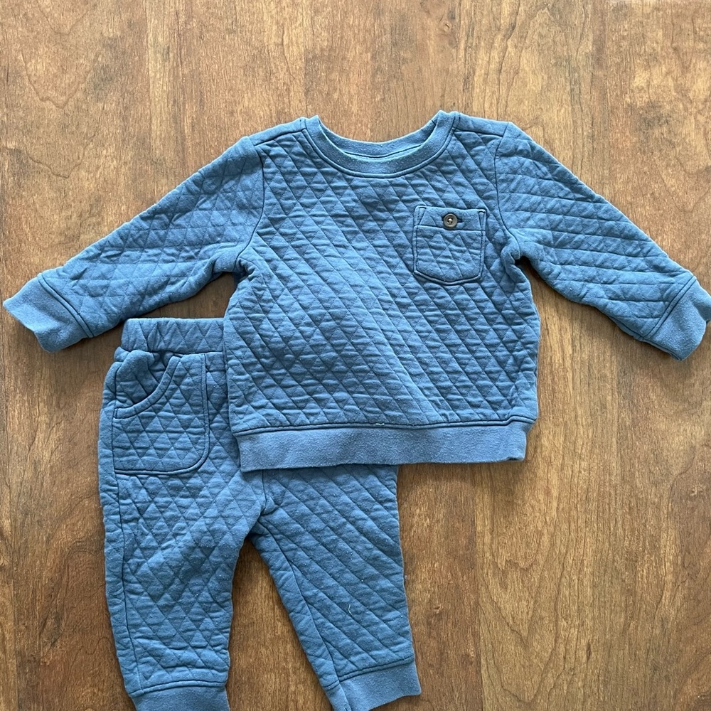 Old Navy Kids Matching Set - Blue Quilted